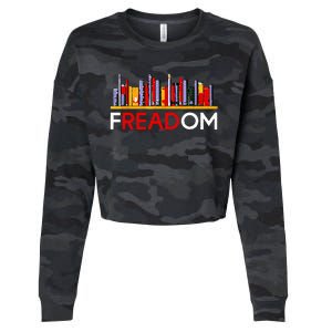 Freadom Anti Ban Books Freedom To Read Cropped Pullover Crew