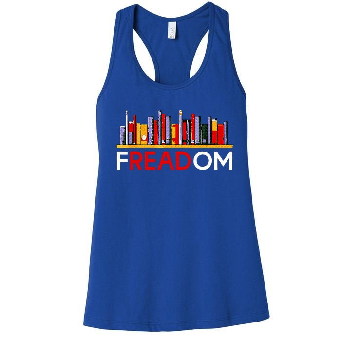 Freadom Anti Ban Books Freedom To Read Women's Racerback Tank