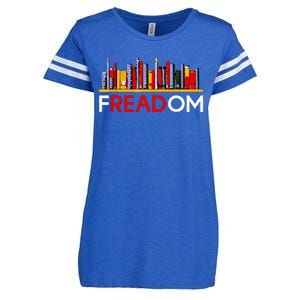 Freadom Anti Ban Books Freedom To Read Enza Ladies Jersey Football T-Shirt