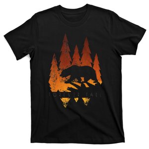 Fall Autumn Bear In Trees Fall Color Stylish T-Shirt