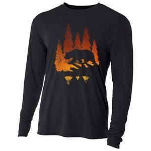 Fall Autumn Bear In Trees Fall Color Stylish Cooling Performance Long Sleeve Crew