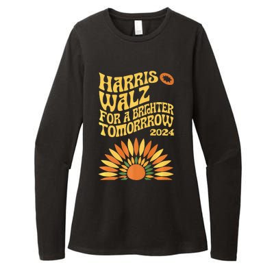 For A Brighter Tomorrow Harris Walz 2024 Premium Womens CVC Long Sleeve Shirt