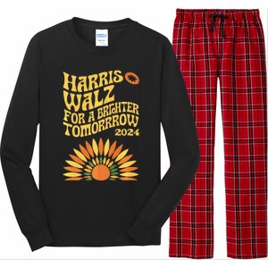 For A Brighter Tomorrow Harris Walz 2024 Premium Long Sleeve Pajama Set