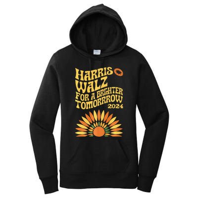 For A Brighter Tomorrow Harris Walz 2024 Premium Women's Pullover Hoodie