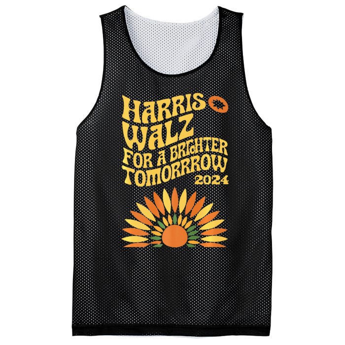 For A Brighter Tomorrow Harris Walz 2024 Premium Mesh Reversible Basketball Jersey Tank