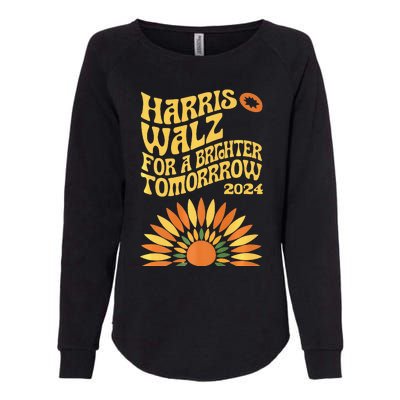 For A Brighter Tomorrow Harris Walz 2024 Premium Womens California Wash Sweatshirt