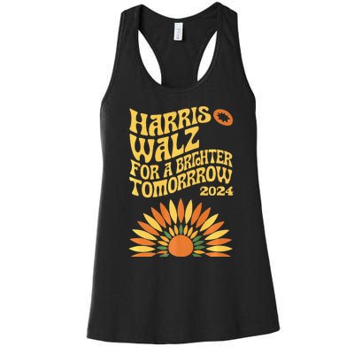 For A Brighter Tomorrow Harris Walz 2024 Premium Women's Racerback Tank