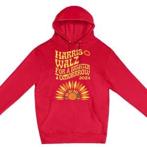 For A Brighter Tomorrow Harris Walz 2024 Premium Premium Pullover Hoodie