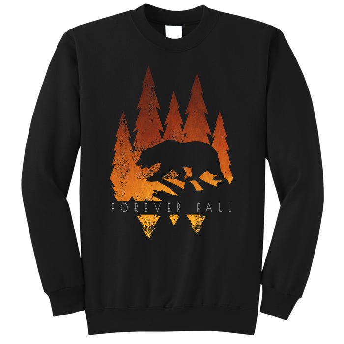 Fall Autumn Bear In Trees Fall Color Stylish Sweatshirt