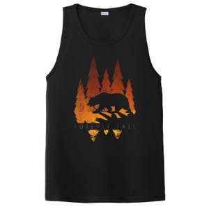 Fall Autumn Bear In Trees Fall Color Stylish PosiCharge Competitor Tank