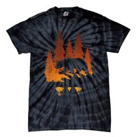 Fall Autumn Bear In Trees Fall Color Stylish Tie-Dye T-Shirt