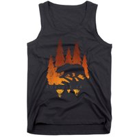 Fall Autumn Bear In Trees Fall Color Stylish Tank Top