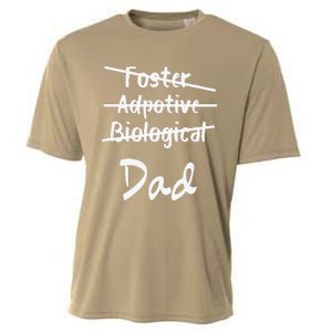 Foster Adoptive Biological Dad Adoption Fathers Day Papa Cooling Performance Crew T-Shirt