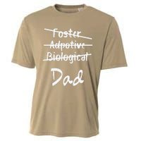 Foster Adoptive Biological Dad Adoption Fathers Day Papa Cooling Performance Crew T-Shirt