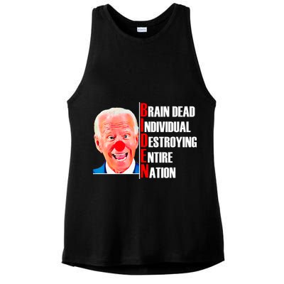 Funny Anti Biden Ladies PosiCharge Tri-Blend Wicking Tank