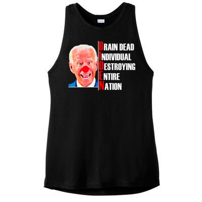 Funny Anti Biden Ladies PosiCharge Tri-Blend Wicking Tank