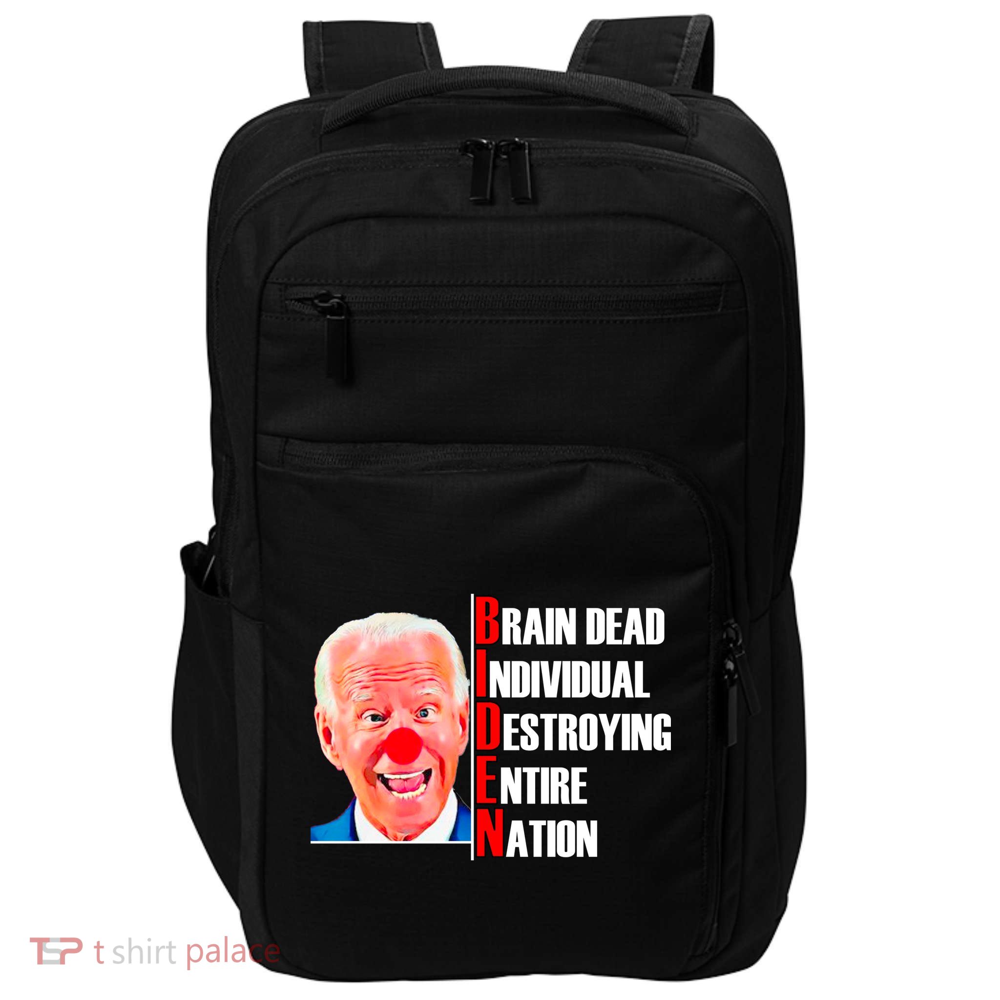 Funny Anti Biden Impact Tech Backpack
