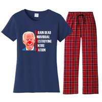 Funny Anti Biden Women's Flannel Pajama Set