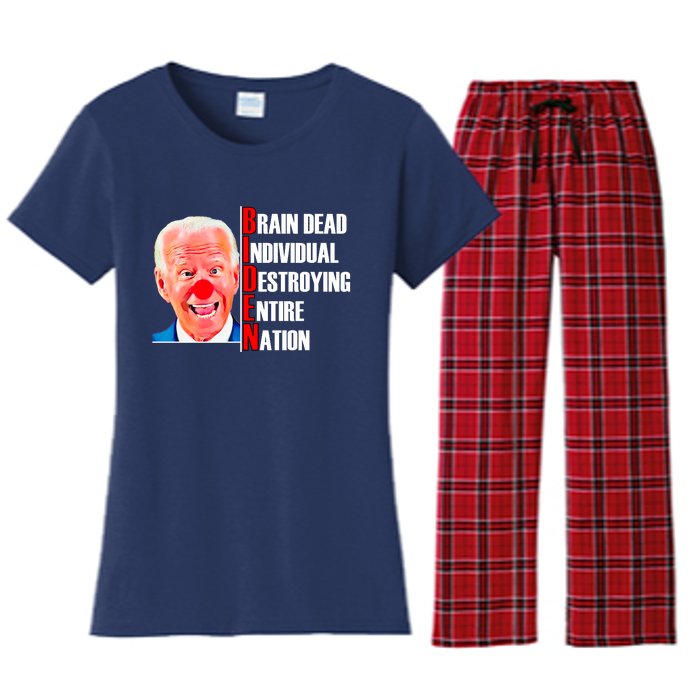 Funny Anti Biden Women's Flannel Pajama Set