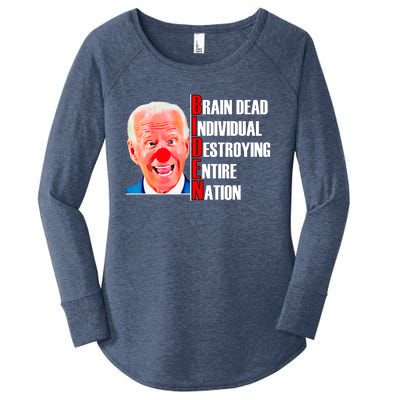 Funny Anti Biden Women's Perfect Tri Tunic Long Sleeve Shirt