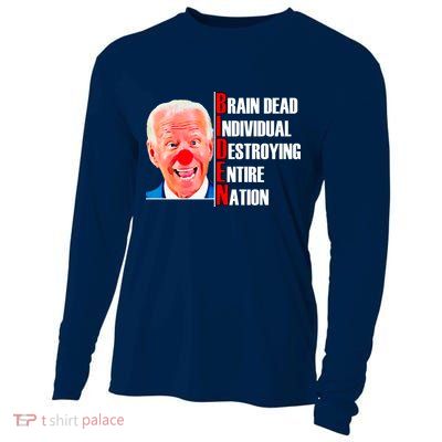 Funny Anti Biden Cooling Performance Long Sleeve Crew