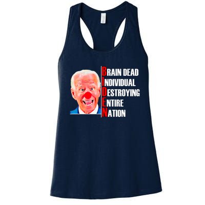 Funny Anti Biden Women's Racerback Tank