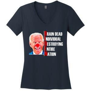 Funny Anti Biden Women's V-Neck T-Shirt