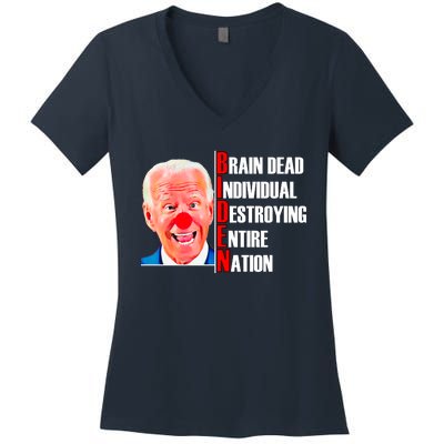 Funny Anti Biden Women's V-Neck T-Shirt