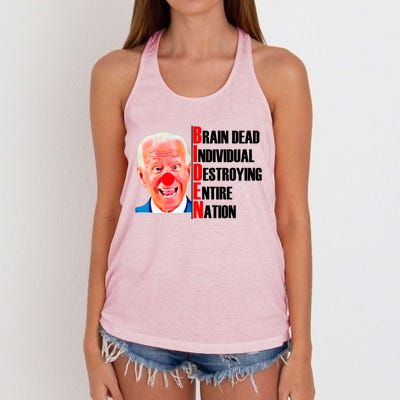 Funny Anti Biden Women's Knotted Racerback Tank