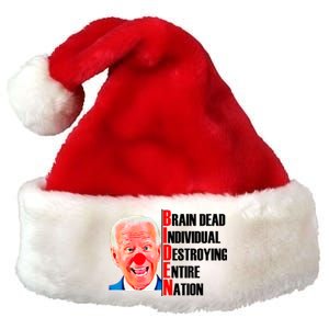 Funny Anti Biden Premium Christmas Santa Hat