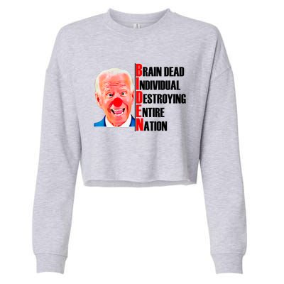 Funny Anti Biden Cropped Pullover Crew