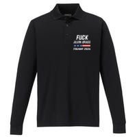 Fuck Alvin Bragg I Stand With Trump Free Trump Indictment Support Donald Trump Performance Long Sleeve Polo