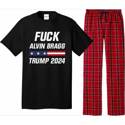 Fuck Alvin Bragg I Stand With Trump Free Trump Indictment Support Donald Trump Pajama Set