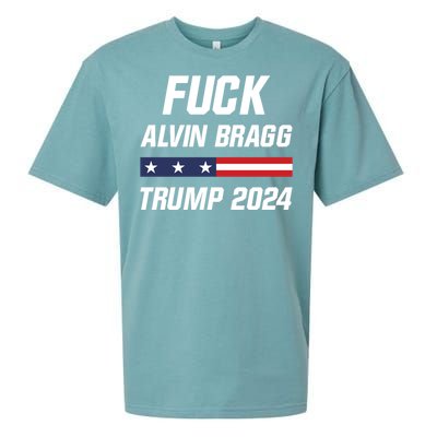 Fuck Alvin Bragg I Stand With Trump Free Trump Indictment Support Donald Trump Sueded Cloud Jersey T-Shirt