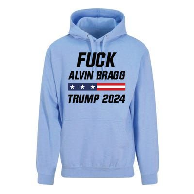 Fuck Alvin Bragg I Stand With Trump Free Trump Indictment Support Donald Trump Unisex Surf Hoodie