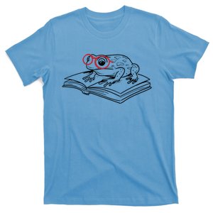 Frogs And Books Reading Literature Cute Gift T-Shirt