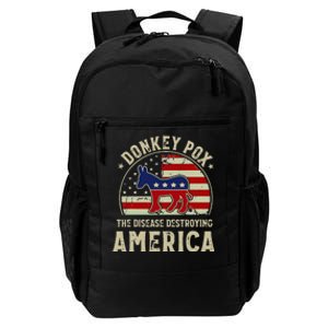 Funny Anti Biden Donkey Pox The Disease Destroying America Daily Commute Backpack