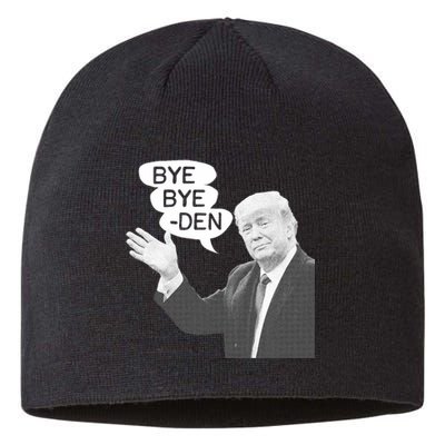 Funny Anti Biden Drops Out Of 2024 Election Race Bye Bye Den Sustainable Beanie