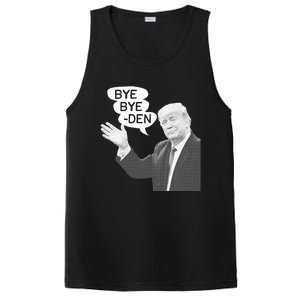 Funny Anti Biden Drops Out Of 2024 Election Race Bye Bye Den PosiCharge Competitor Tank