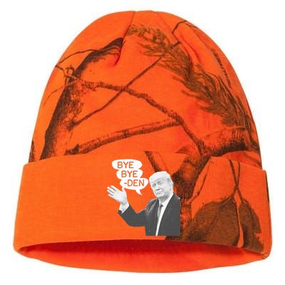 Funny Anti Biden Drops Out Of 2024 Election Race Bye Bye Den Kati Licensed 12" Camo Beanie