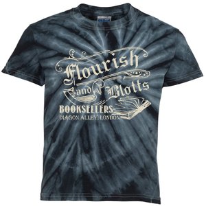 Flourish And Blotts Wizard Book Shop Kids Tie-Dye T-Shirt