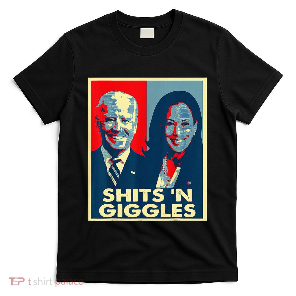 Funny Anti Biden Harris Shits N Giggles Political T-Shirt