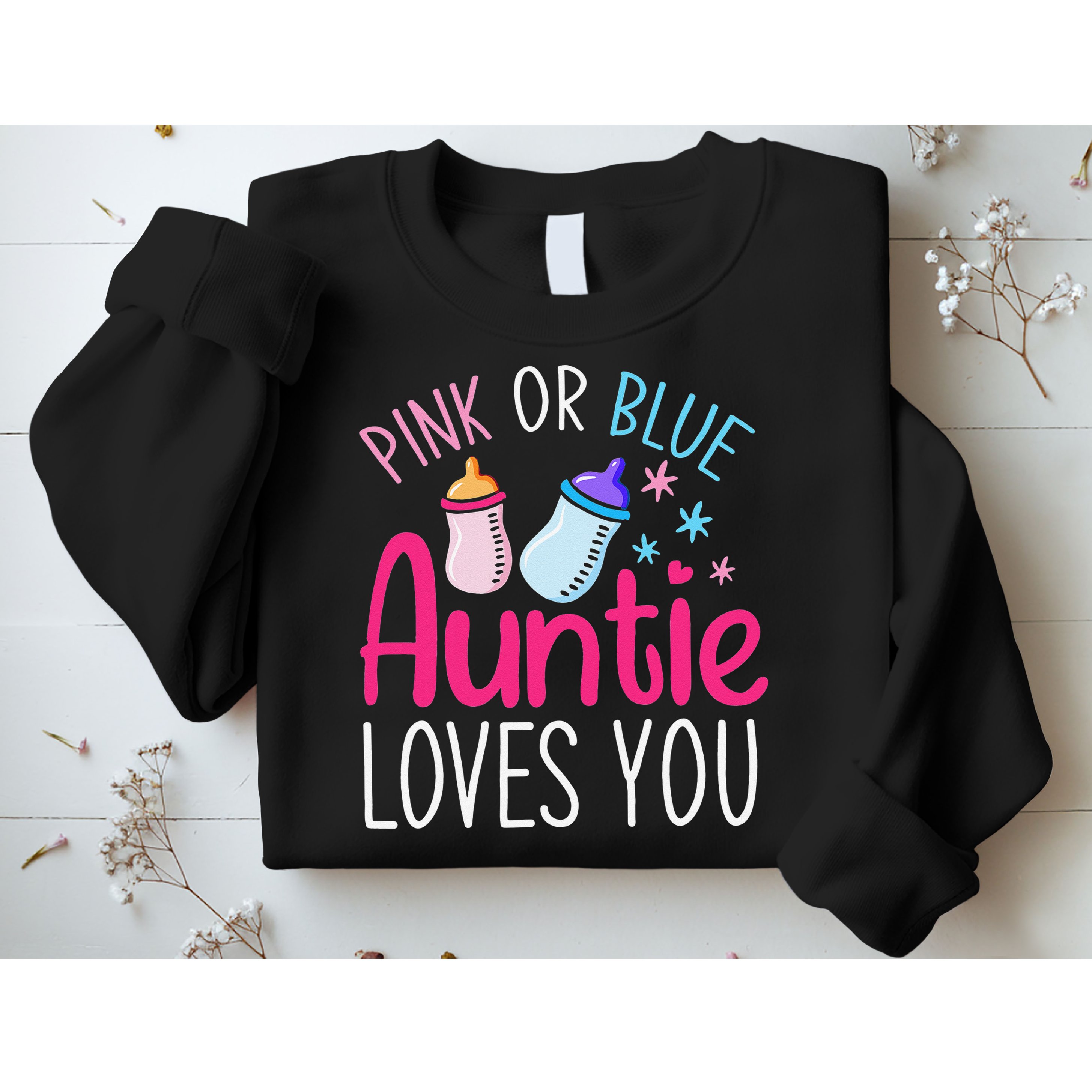 Future Aunt Baby Shower Pregnancy Auntie Gender Reveal Sweatshirt