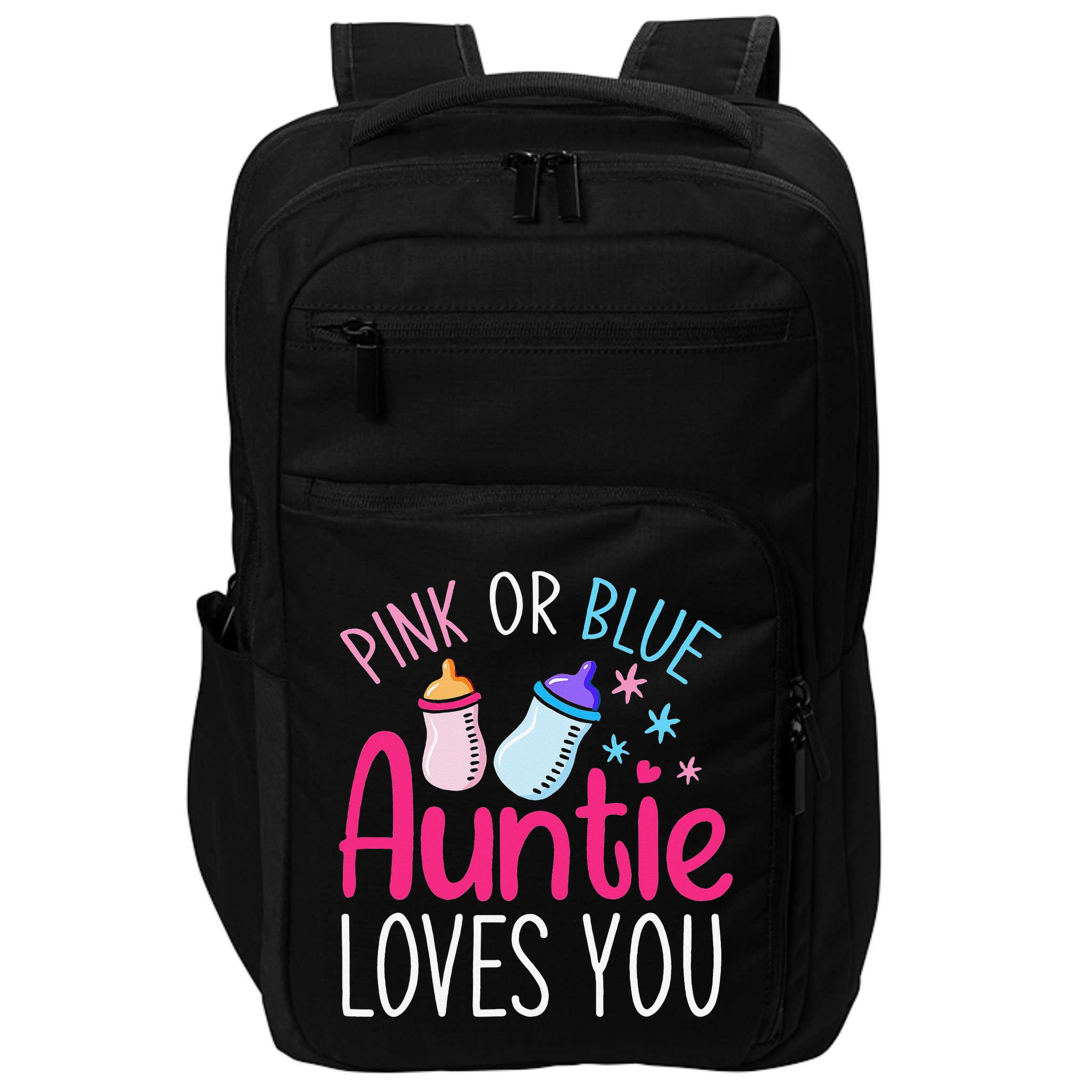 Future Aunt Baby Shower Pregnancy Auntie Gender Reveal Impact Tech Backpack