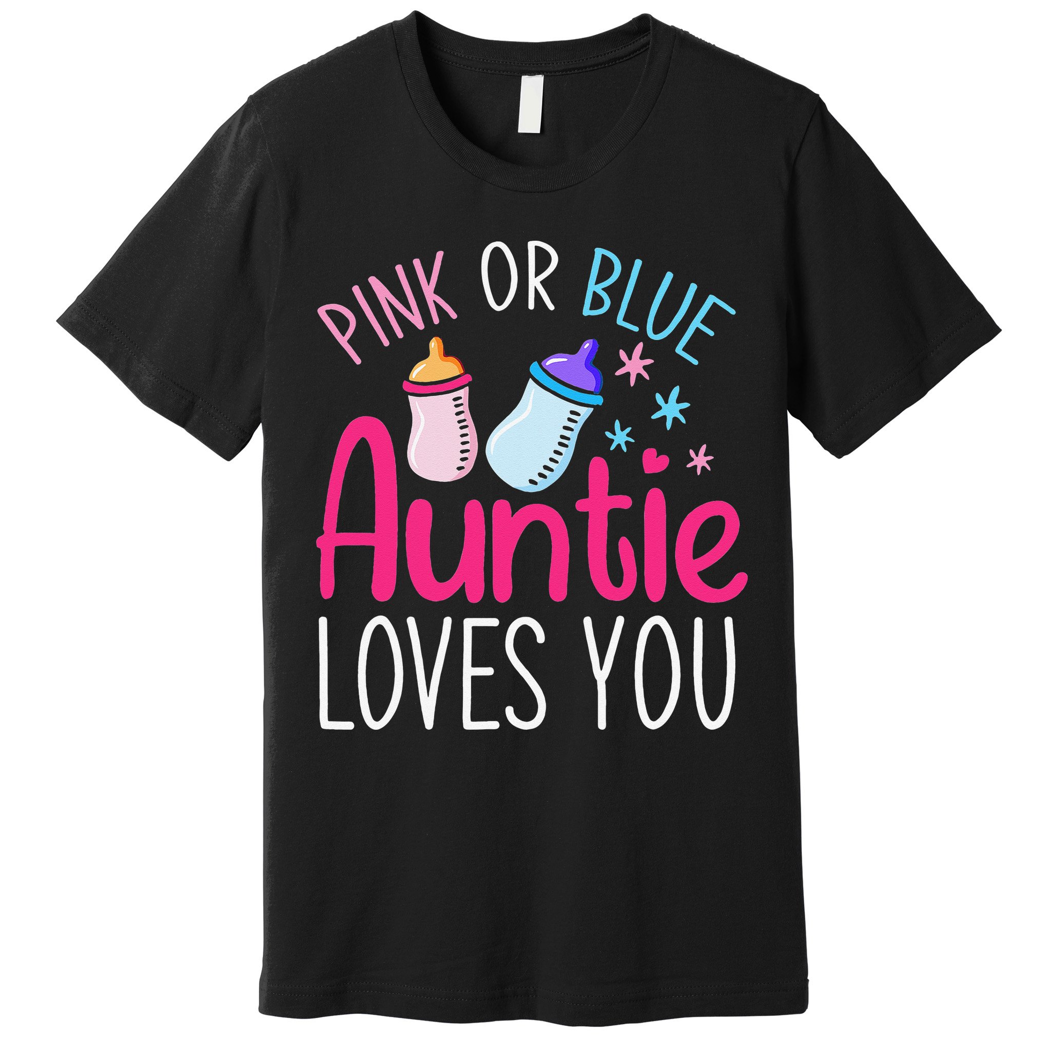 Future Aunt Baby Shower Pregnancy Auntie Gender Reveal Premium T-Shirt