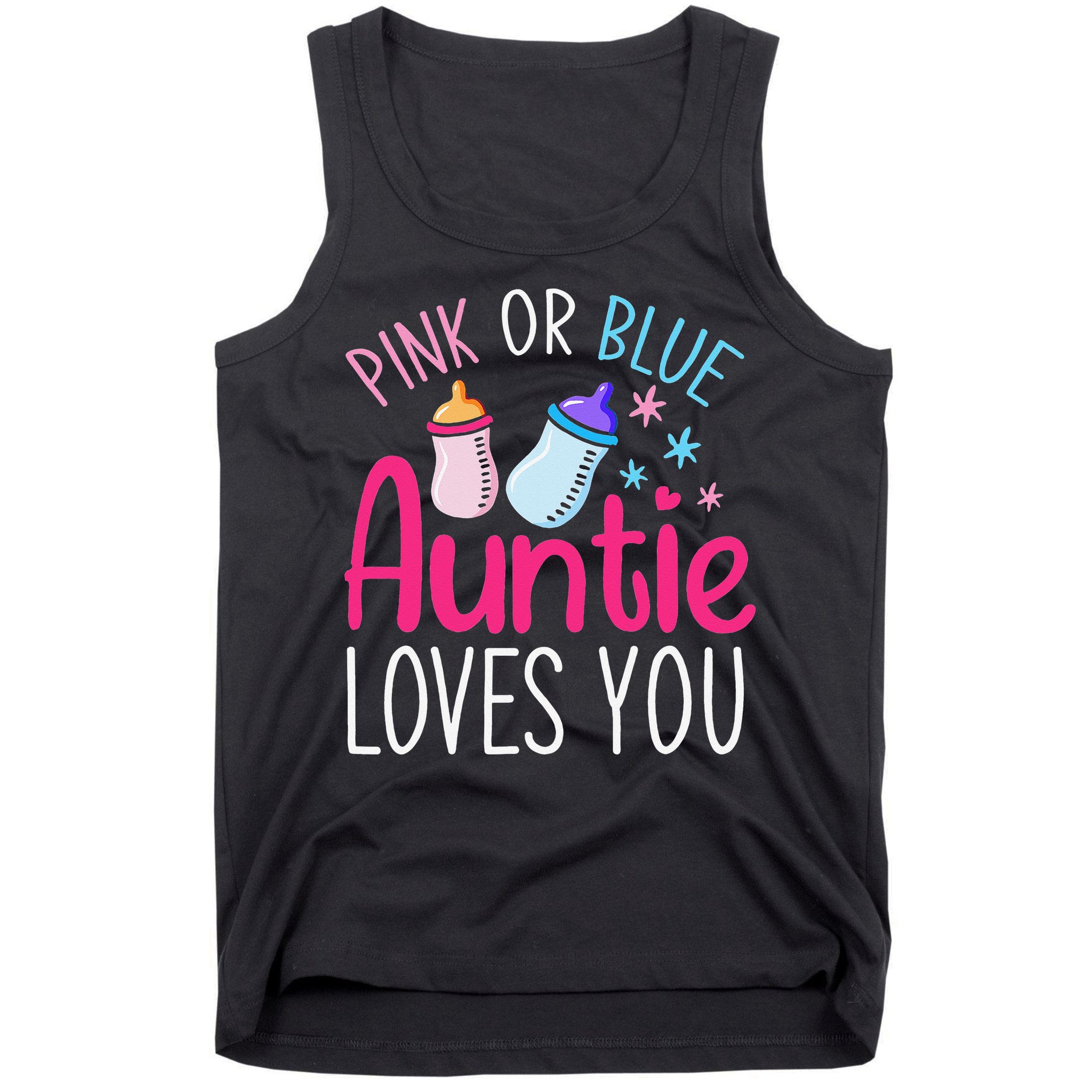 Future Aunt Baby Shower Pregnancy Auntie Gender Reveal Tank Top