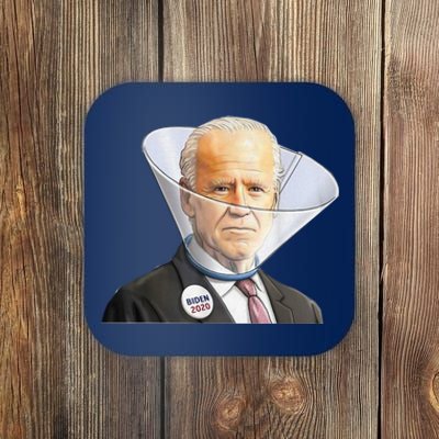 Funny Anti Biden And Dog Cone Impeach Biden Coaster