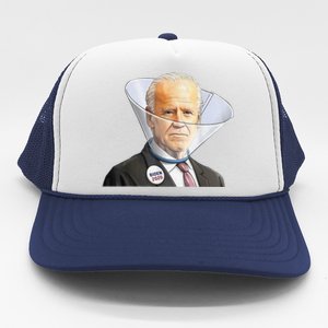 Funny Anti Biden And Dog Cone Impeach Biden Trucker Hat