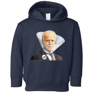 Funny Anti Biden And Dog Cone Impeach Biden Toddler Hoodie