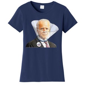 Funny Anti Biden And Dog Cone Impeach Biden Women's T-Shirt